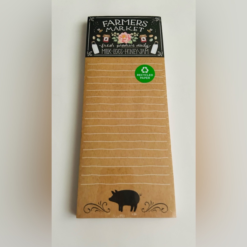 New Clementine Lined Pad "Farmer's Market" Magnet on Back